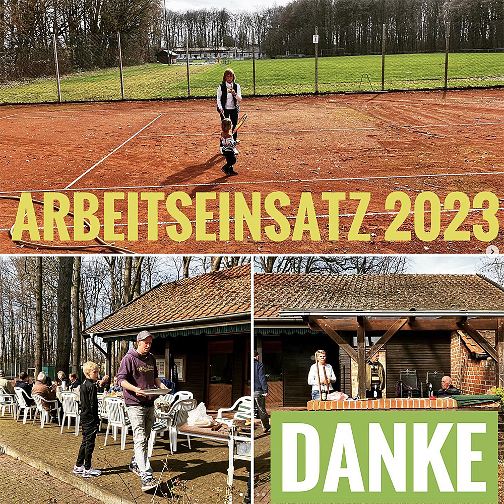 Tennisanlage Eickelborn Arbeitseinsatz 2023